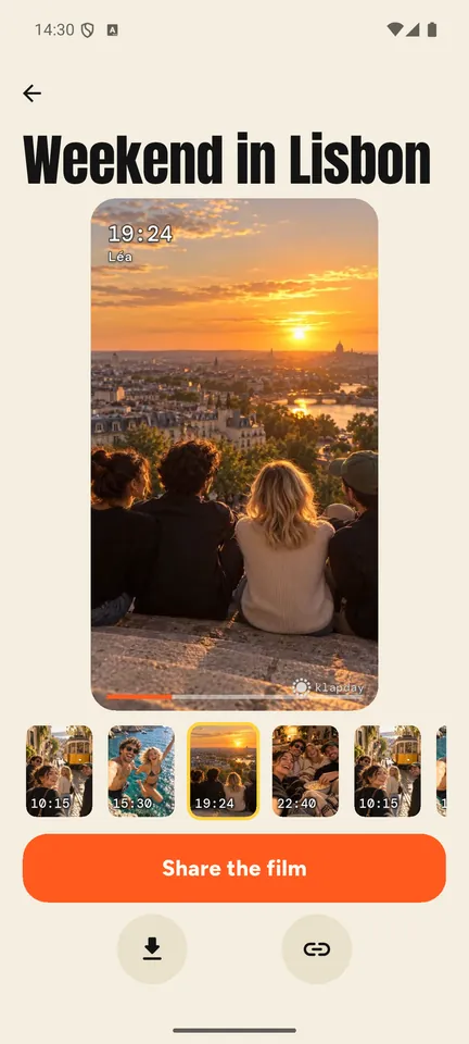 Save and share your film