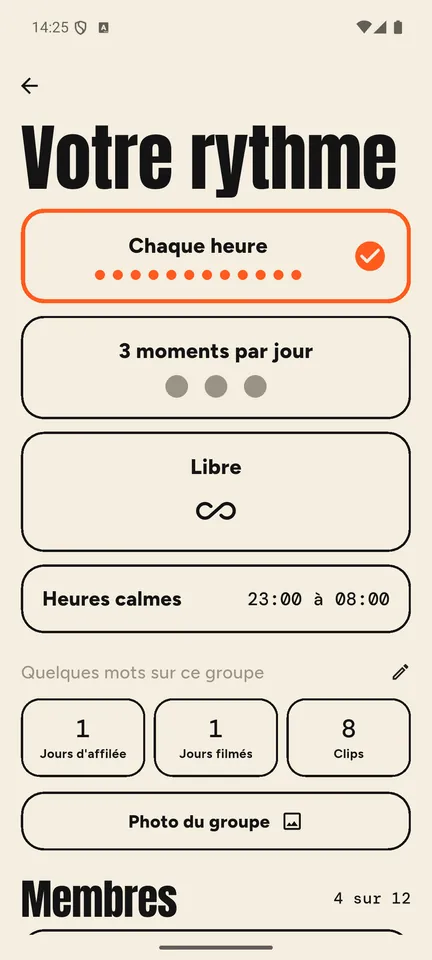Un rythme qui vous ressemble